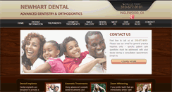 Desktop Screenshot of newhartdental.com